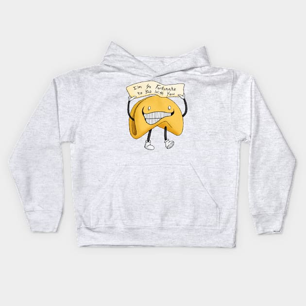 Fortune Cookie Kids Hoodie by TheDoodleDream